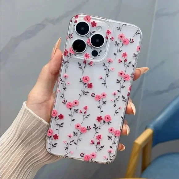 ⚠️Clearance iPhone 13/Pro/Pro Max Floral Clear Phone Case - Picture 2 of 4